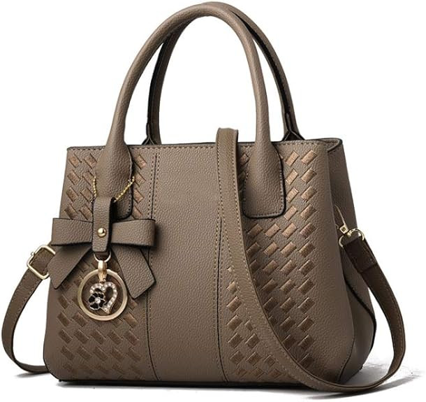 Purses and Handbags for Women Fashion Ladies PU Leather Top Handle Satchel Shoulder Tote Bags | Amazon (US)