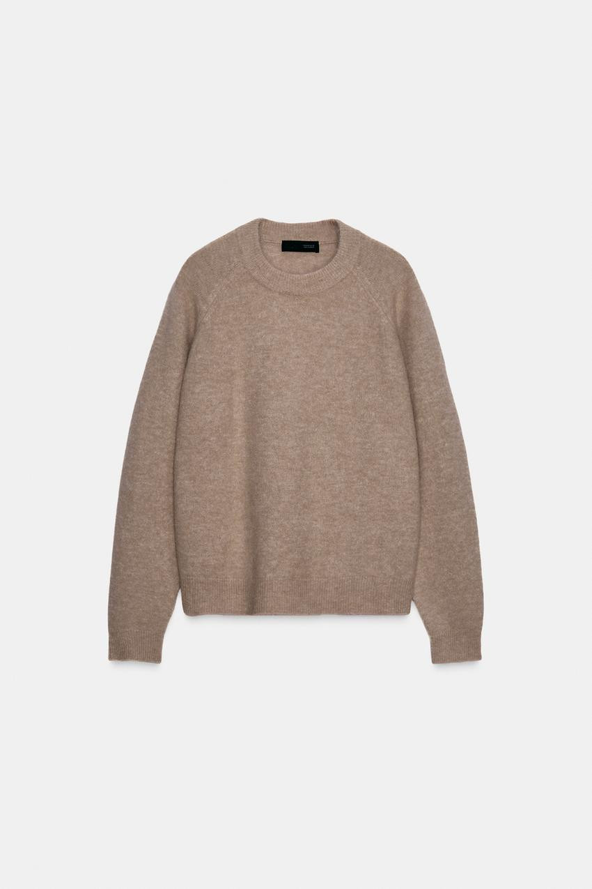 Zara - Wool And Alpaca Blend Sweater - Navy Blue - M - Woman | Zara US