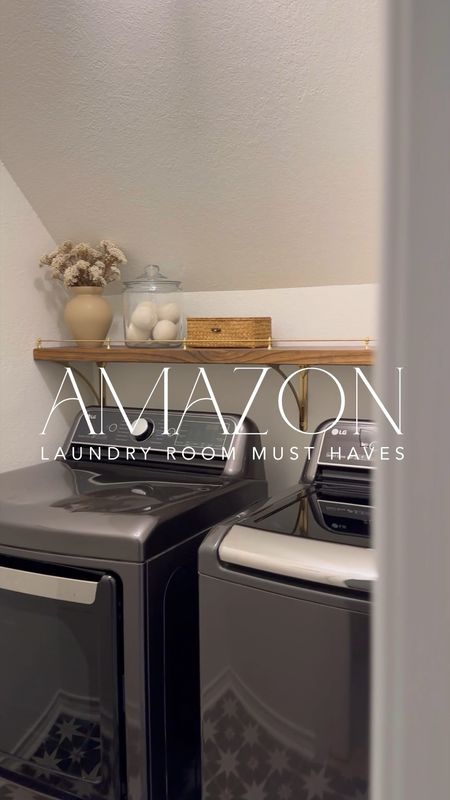 Amazon laundry room must haves! This pull out drying rack is a game changer for small spaces! And putting my supplies in aesthetic organization made it feel so much more clean and open!

#LTKhome #LTKsalealert #LTKfindsunder50