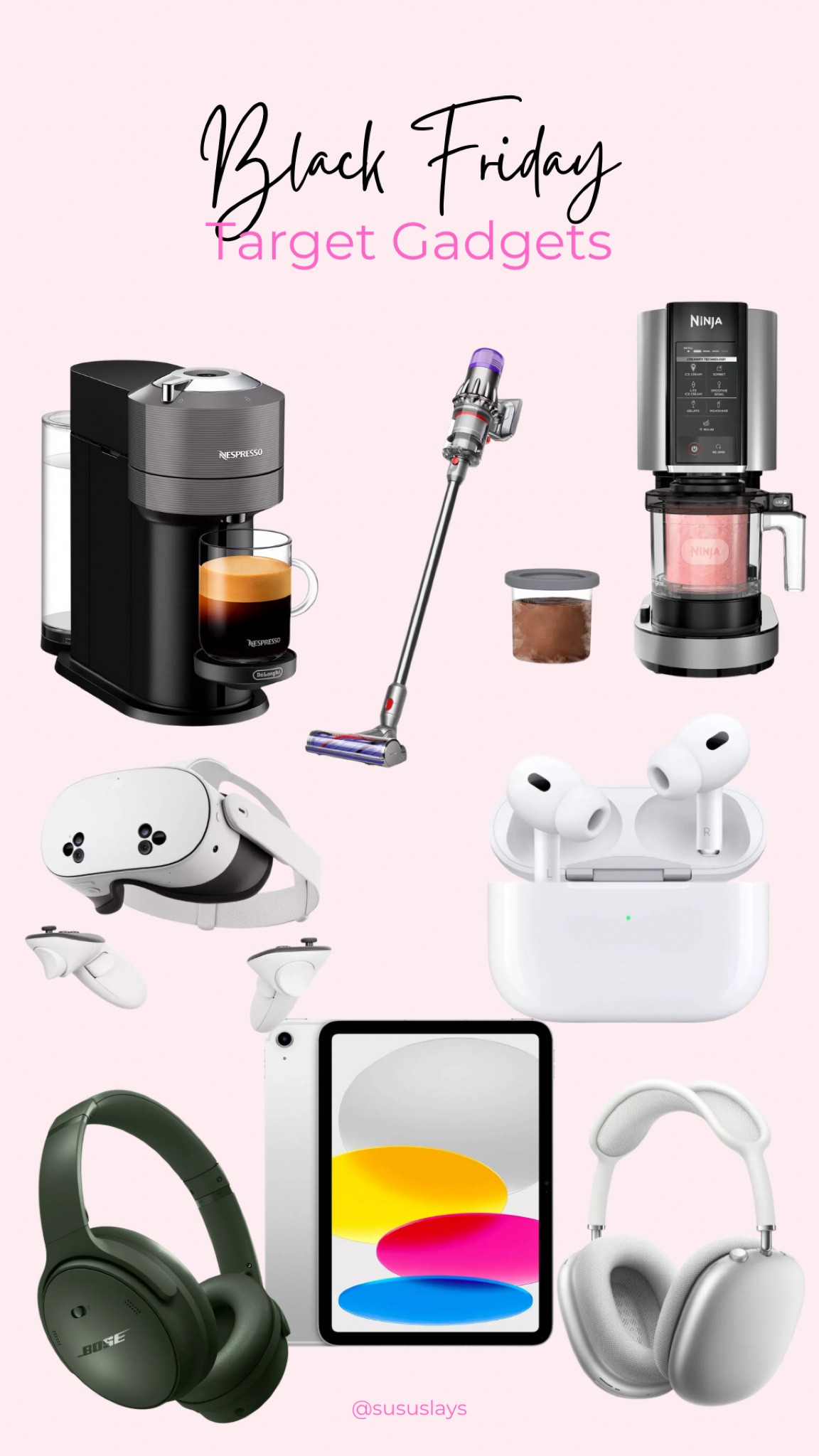Target is having amazing Black Friday sales on coffee makers, floor cleaning, Apple AirPods, iPads, and watches, and more great home gadgets! 

#LTKCyberWeek #LTKSaleAlert #LTKGiftGuide