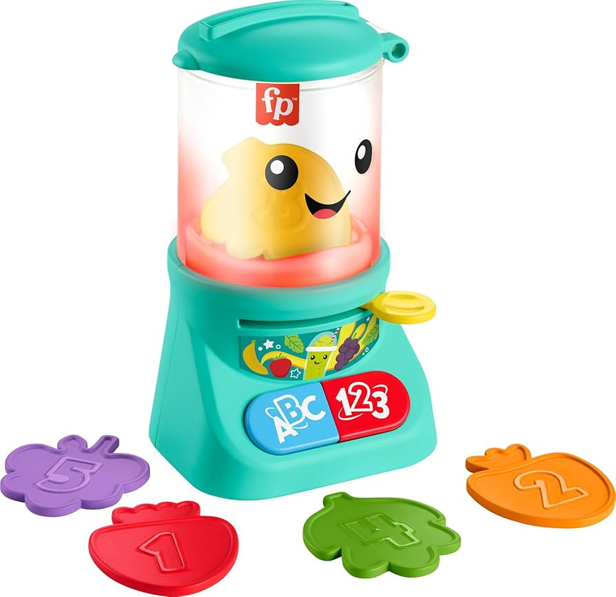 Amazon.com: Fisher-Price Laugh & Learn Baby & Toddler Toy Counting & Colors Smoothie Maker Preten... | Amazon (US)