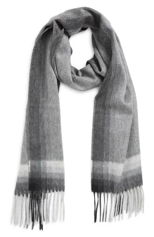 Andrew Stewart Ombré Cashmere Scarf in Grey at Nordstrom | Nordstrom