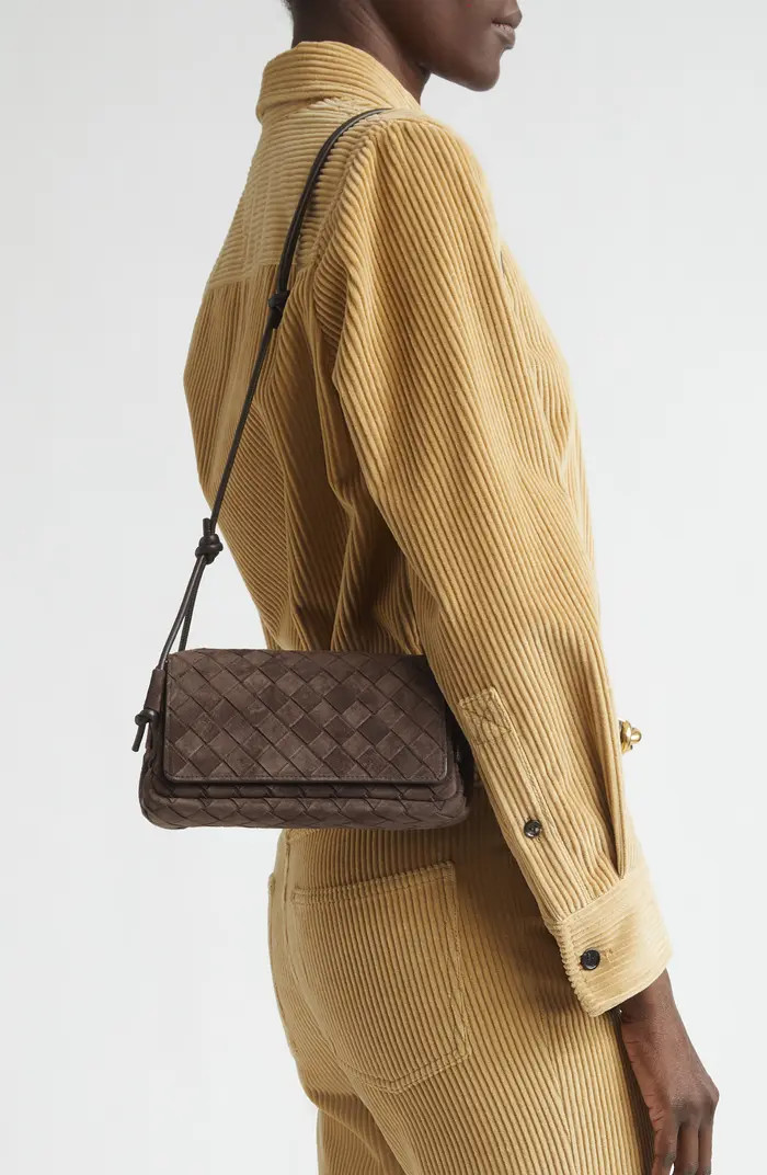 Notturno Intrecciato Suede Crossbody | Nordstrom