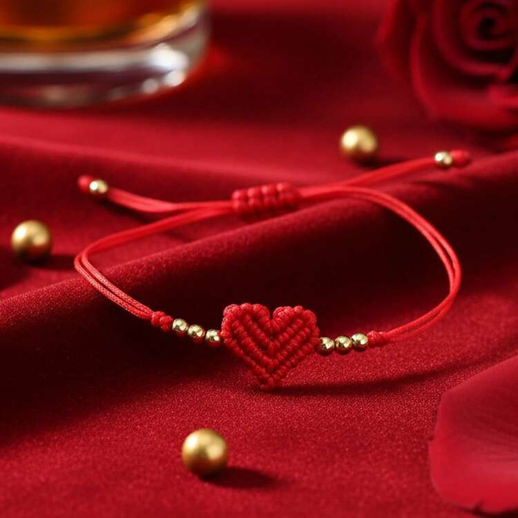 Red heart bracelet  | SHEIN