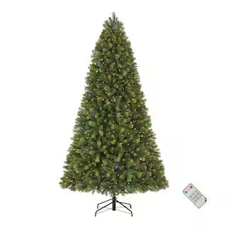 Home Accents Holiday 7.5 ft. Barbour White Spruce Christmas Tree 22HD20001C - The Home Depot | The Home Depot