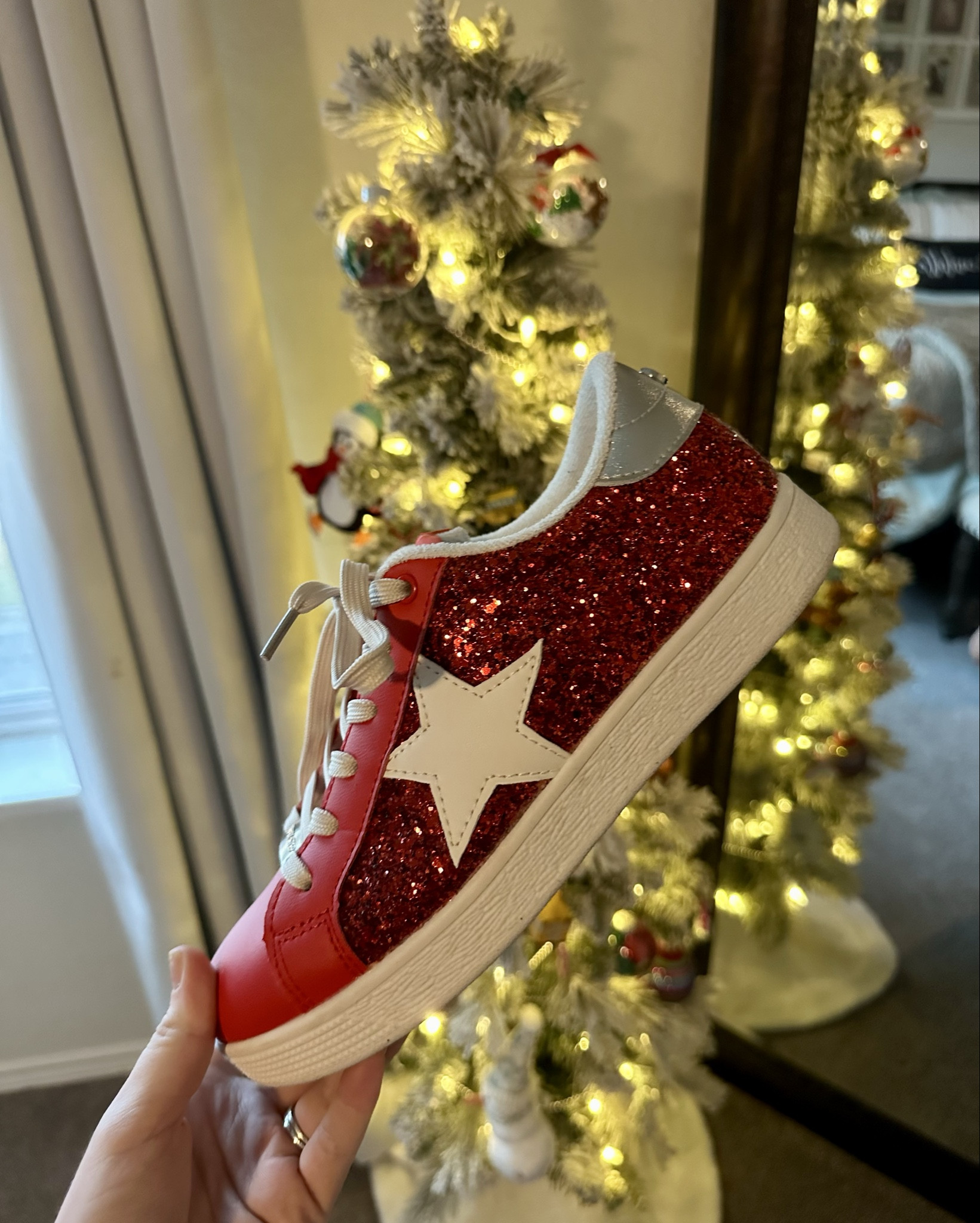 Cutest Christmas sneakers ever for only $35 🎄 lots of color options! 

#LTKSeasonal #LTKHoliday #LTKShoeCrush
