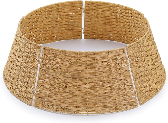 Christmas Tree Basket Christmas Tree Collar Wicker for Artificial Trees Christmas Tree Ring Stand... | Amazon (US)