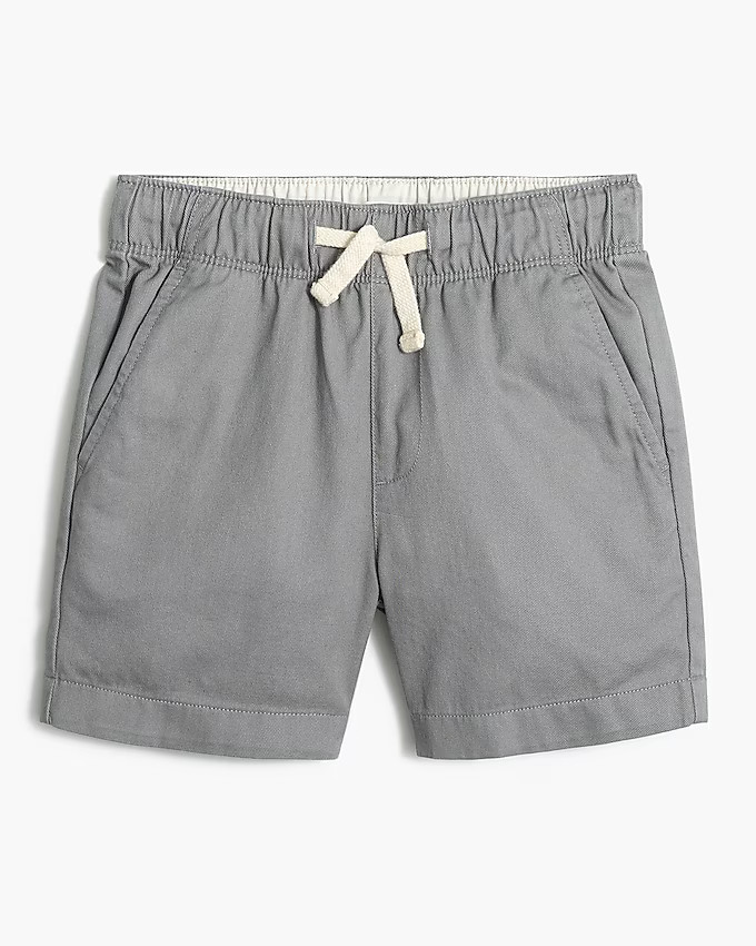 Boys' drawstring twill dock short | J.Crew Factory