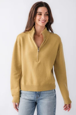 Wishlist Half Zip Turtleneck Sweater | Social Threads