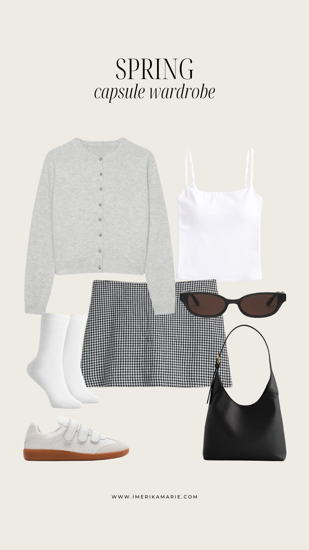Spring Capsule Wardrobe Outfit

Simple, versatile pieces you can mix and match all season — cardigan, gingham mini skirt, and white sneakers. Easy staples that work for everything from running errands to coffee dates. 

 

#LTKootd #LTKSeasonal