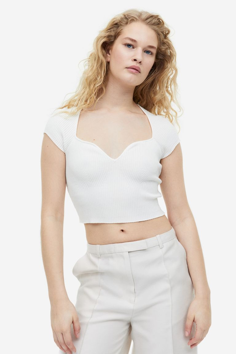 Top in maglia a coste | H&M (FR, IT, ES, PT, BE)