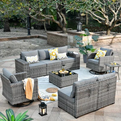 Abryella 7 - Person Outdoor Seating Group with Cushions | Wayfair North America