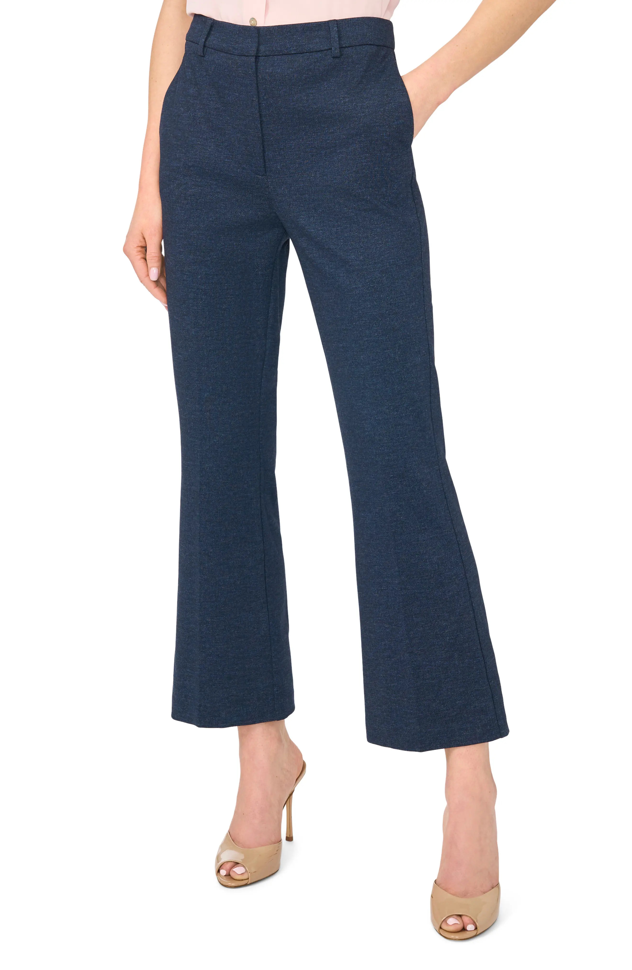 Tailored High Waist Crop Flare Leg Pants (Women) | Nordstrom | Nordstrom