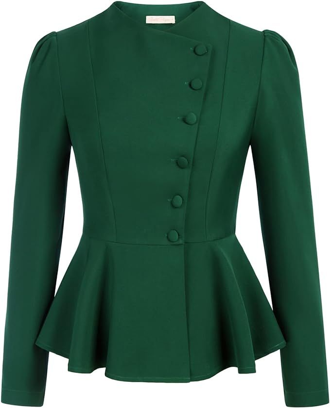 Belle Poque Women Gothic Thin Coat Medieval Style Steampunk Lapel Collar Jacket | Amazon (UK)