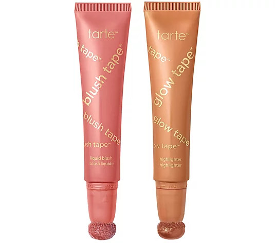 tarte Glow Tape Highlighter and Liquid Blush Tape Duo | QVC