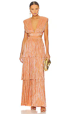 Sabina Musayev Athena Dress in Peach from Revolve.com | Revolve Clothing (Global)
