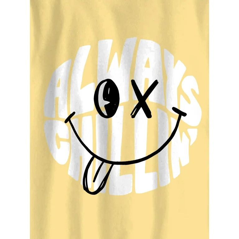 Wonder Nation Boys Always Chillin, Crew Neck, Short Sleeve, Graphic T-Shirt, Sizes 4-18 | Walmart (US)