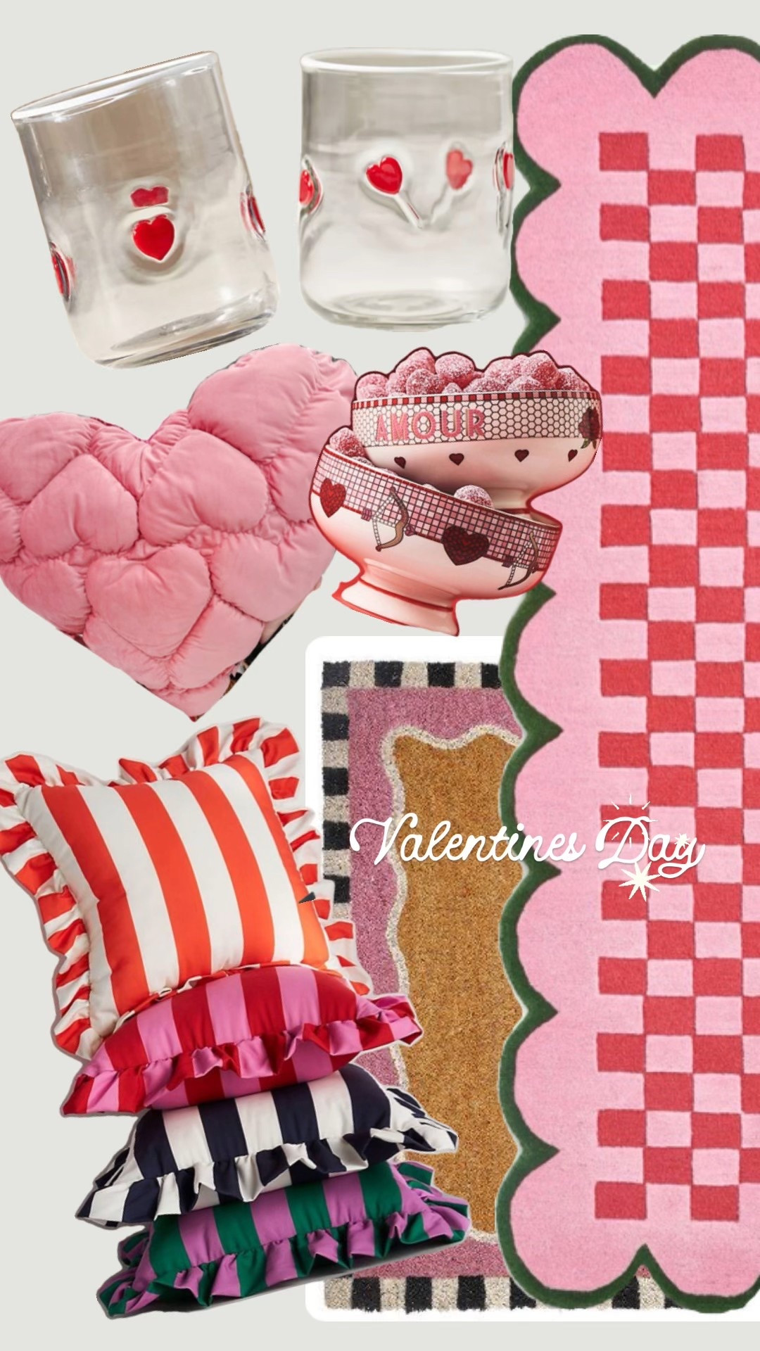 Swapping winter decor for pink and red home accents 💗
Sharing the Anthropologie glassware, striped throw pillows, and checkered rugs I’m using to refresh my space. Easy way to add color for Valentine’s season and beyond.

Shop everything linked here ⬇️

#ltkhome #homedecor #pinkdecor #anthropologiehome #valentinesdecor #homeinspo #decorfinds #ltkfinds #cozyhome #modernhome