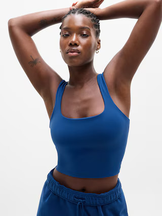 Transcend Square Neck Crop Sports Bra A-C | Athleta