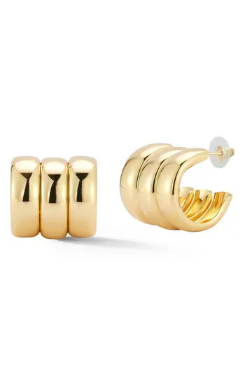 GLAZE JEWELRY Triple Hoop Earrings in Gold at Nordstrom Rack | Nordstrom Rack