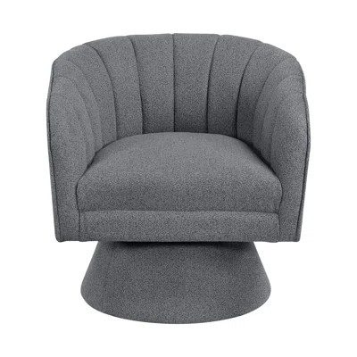 Modern Style Swivel Accent Chair With High - Density Foam Seat, 300Lbs Load Bearing, Suitable For Office Solid Wood Structure, Capacity, For Relaxing | Wayfair North America