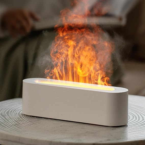Essential Oil Diffuser, Fireplace Fire Flame Aromatherapy Diffuser, 150ml Ultrasonic Cool Mist Hu... | Amazon (US)