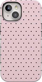 Casely iPhone 15 Plus Case | On The Dot | Pink & Brown Polka Dot | Bold Protective Design | Compa... | Amazon (US)