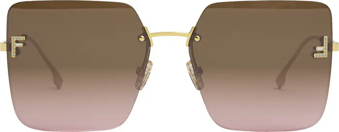 The Fendi First 59mm Geometric Sunglasses | Nordstrom