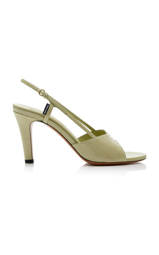 Snake-Effect Leather Sandals | Moda Operandi (Global)