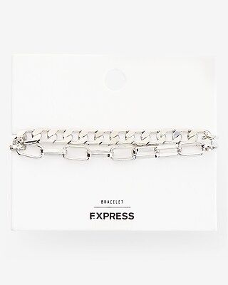 Two Row Chain Link Bracelet | Express