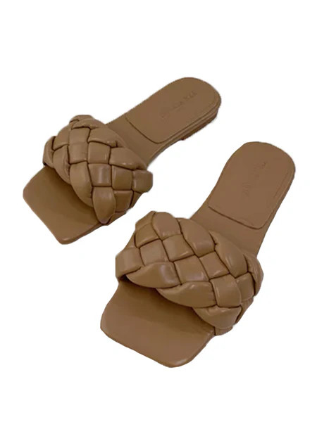 'Noor' Braided Single Strap Sandals (3 Colors) | Goodnight Macaroon