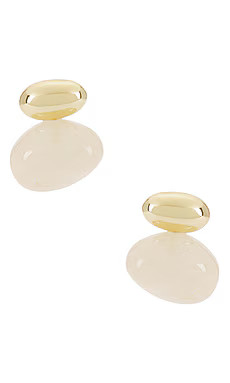 SHASHI Alice Lucite Earring in Amber from Revolve.com | Revolve Clothing (Global)