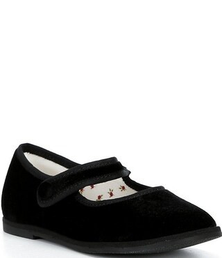x Kristin Ellen Hockman Girls' Pippa Velvet Mary Janes (Toddler) | Dillard's