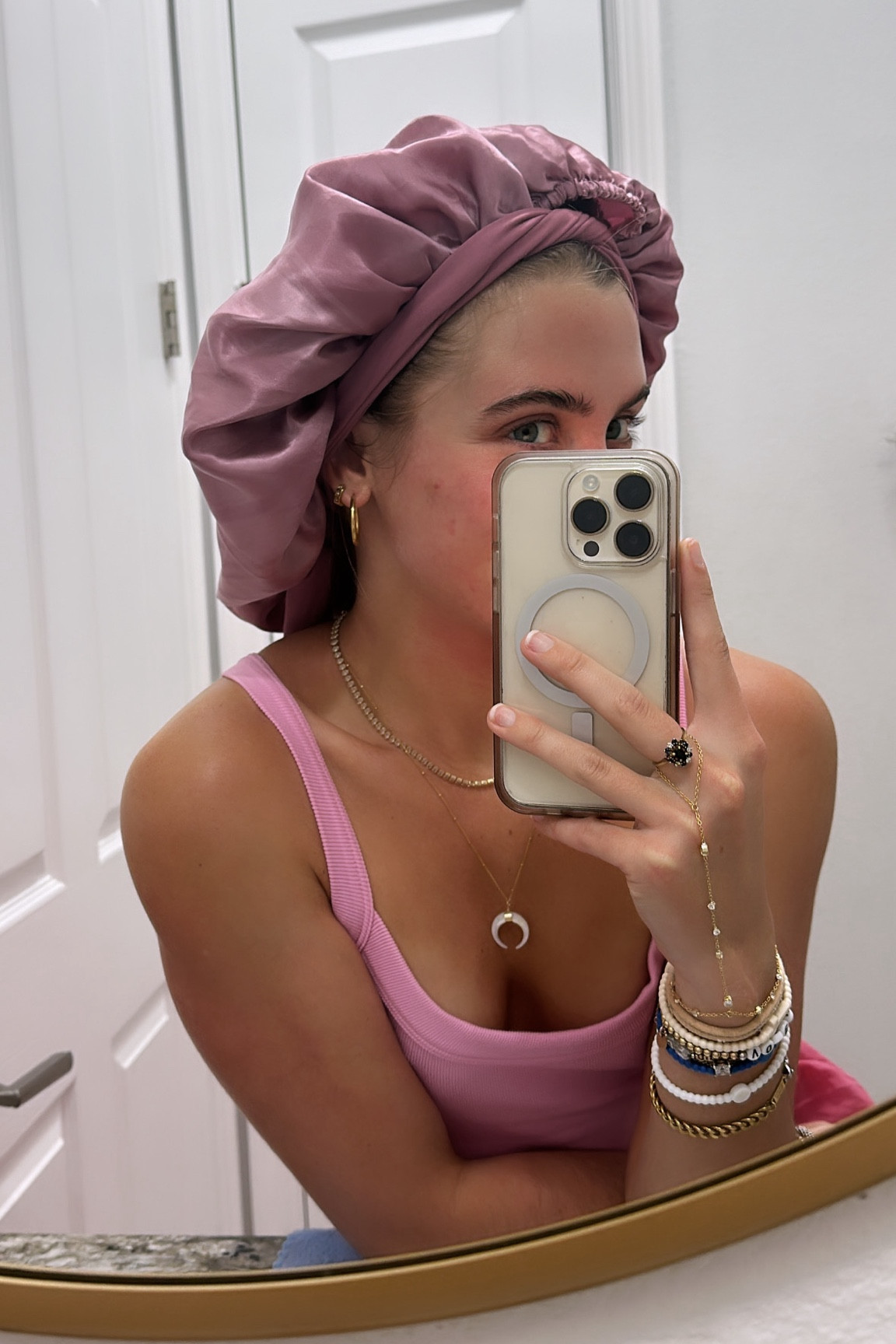 Amazon YANIBEST Satin Bonnet Silk Bonnet for Sleeping Double Layer Satin Lined Hair Bonnet with Tie Band Bonnets for Women Natural Curly Hair. Hair. Amazon beauty. Amazon hair.  

#LTKfindsunder50 #LTKbeauty #LTKSeasonal