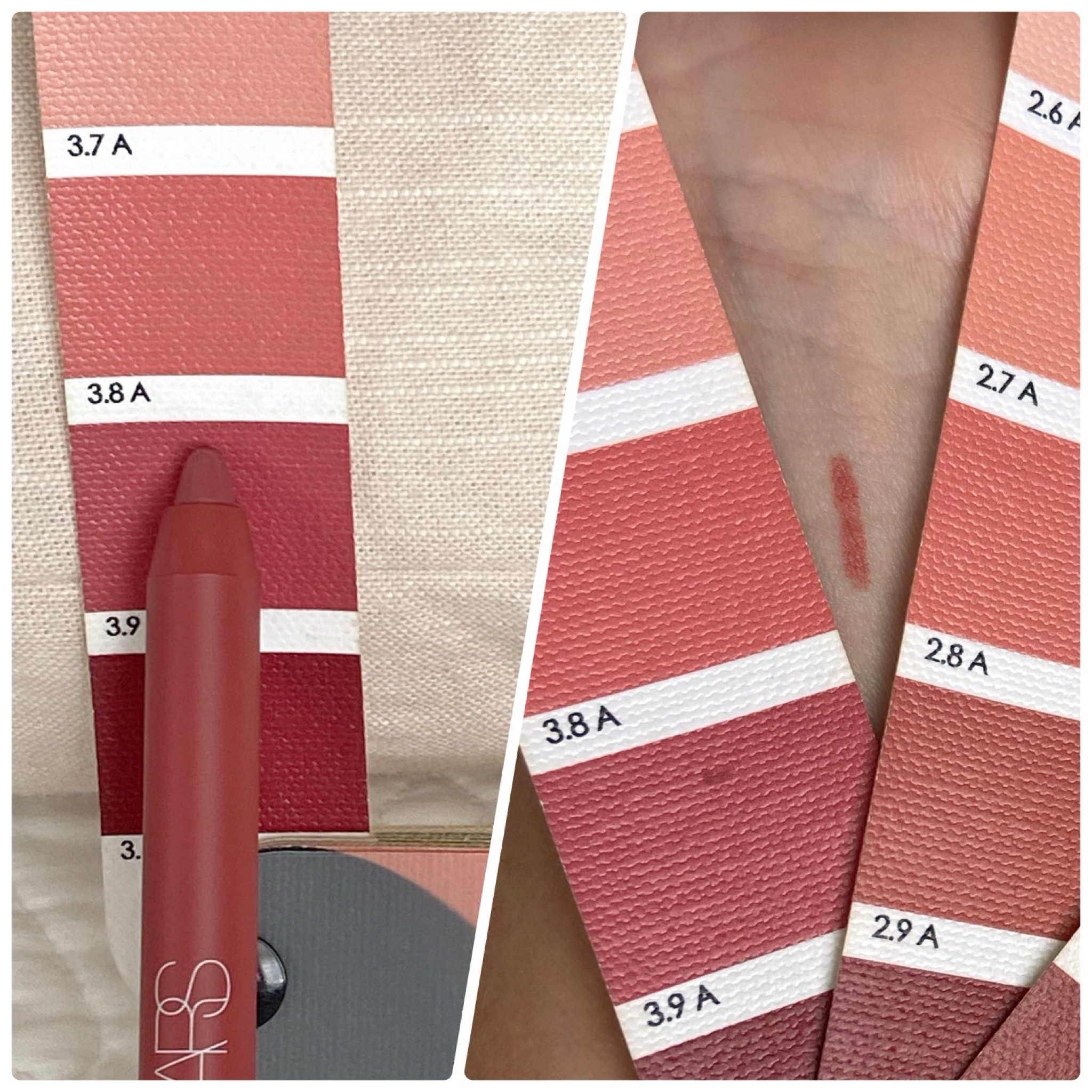 NARS Lip Color Pencil in a gorgeous Soft Autumn shade 😍
Similar to 2.8A & 3.8A on the TCI #softautumn color palette!
(Notice that it looked more like 3.9A before I put it on my skin)

#LTKfindsunder50 #LTKbeauty #LTKxSephora