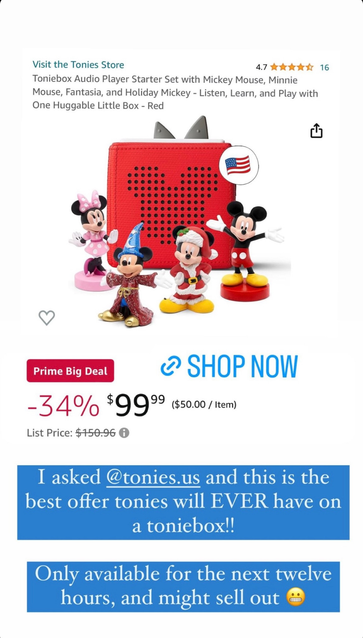 Prime Day Sale WIN! The Toniebox is on sale and easily one of our kids most loved Christmas gifts. This is so great because it is screen free and inspires imagination 👍

#LTKkids #LTKfindsunder100 #LTKxPrime