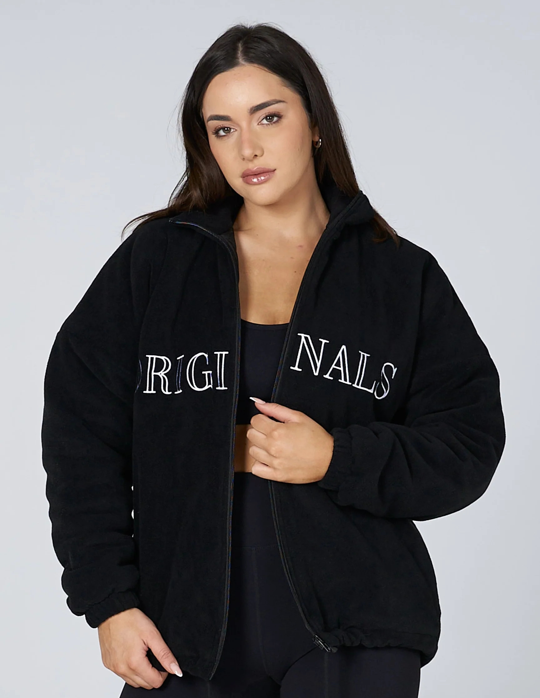 Originals Polar Fleece Jacket- Black | STAX.