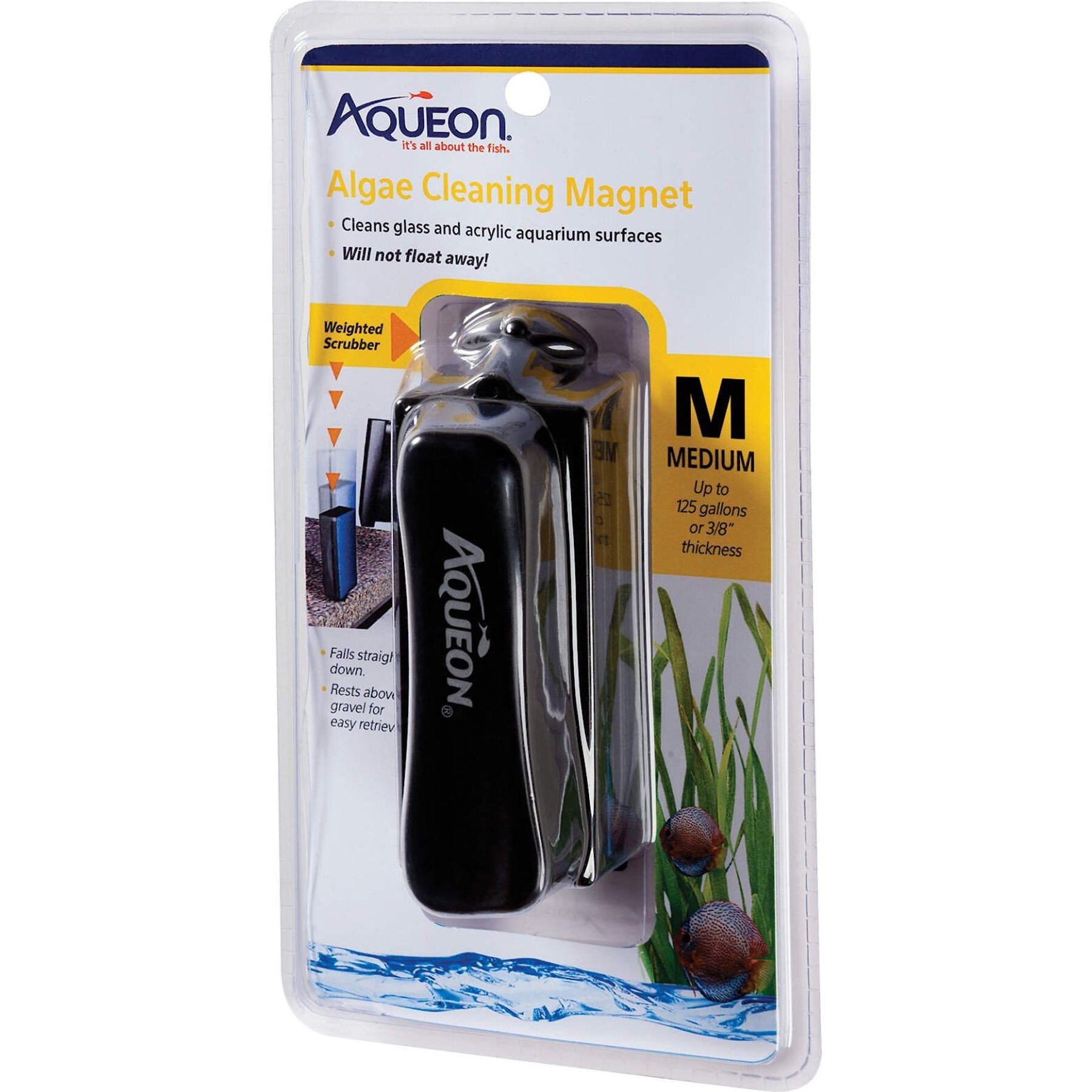 Aqueon Algae Cleaning Magnet for Aquariums, Medium | Chewy