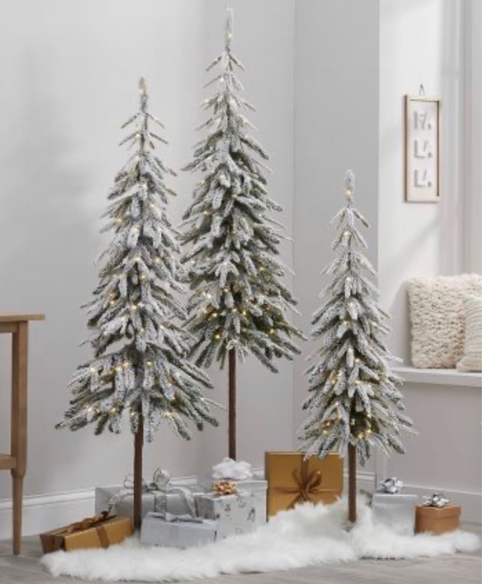 Downswept flocked pine Christmas trees, Christmas decor, holiday decor

#LTKhome #LTKHoliday