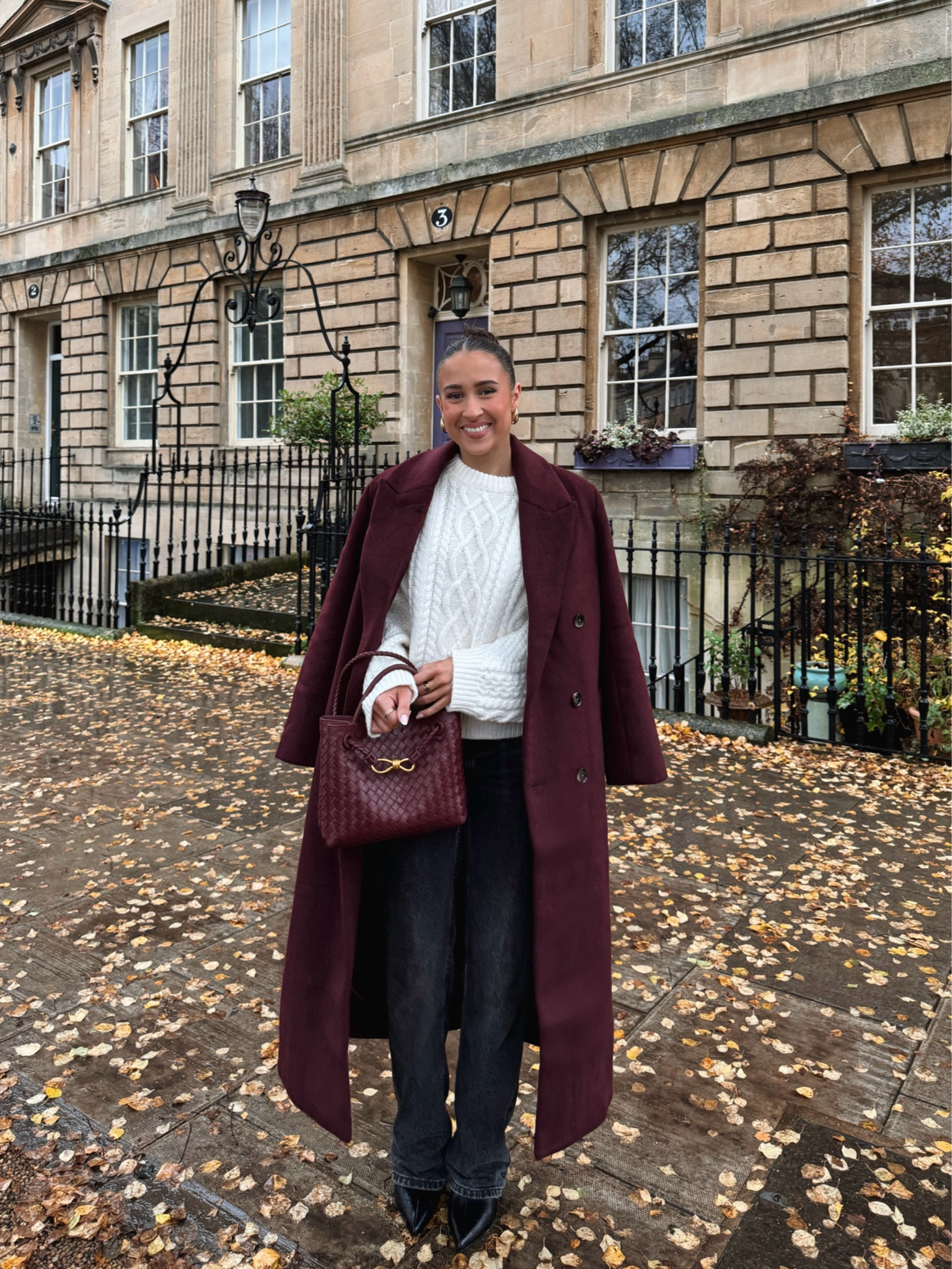 OOTD 🍇🤍 use code AFSOPHIEA to get an additional 15% off this coat - it already has 25% off for members!! ad 

Burgundy coat, cable knit jumper, winter outfit, black jeans, black heeled boots

#LTKuk #LTKstyletip #LTKwinter