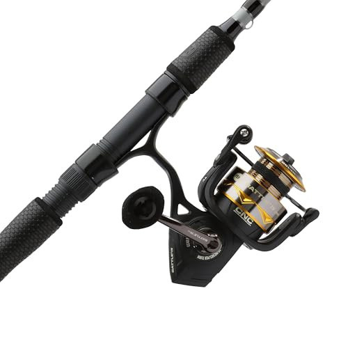 Penn 7' Battle IV LE Spinning Reel and Fishing Rod Combo Kit, 2500 Reel, CNC Gear Technology, Full Metal Body and Sideplate, HT-100 Drag System | Amazon (US)