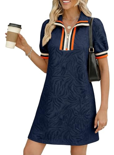 BLENCOT Summer Dresses for Women Short Sleeve Sweatshirt Dress     Womens Fashion Cute Mini Shirt... | Amazon (US)