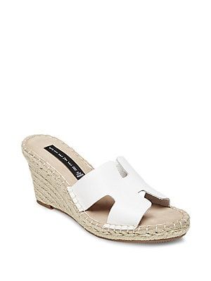 Eryk Leather Wedge Espadrilles | Lord & Taylor