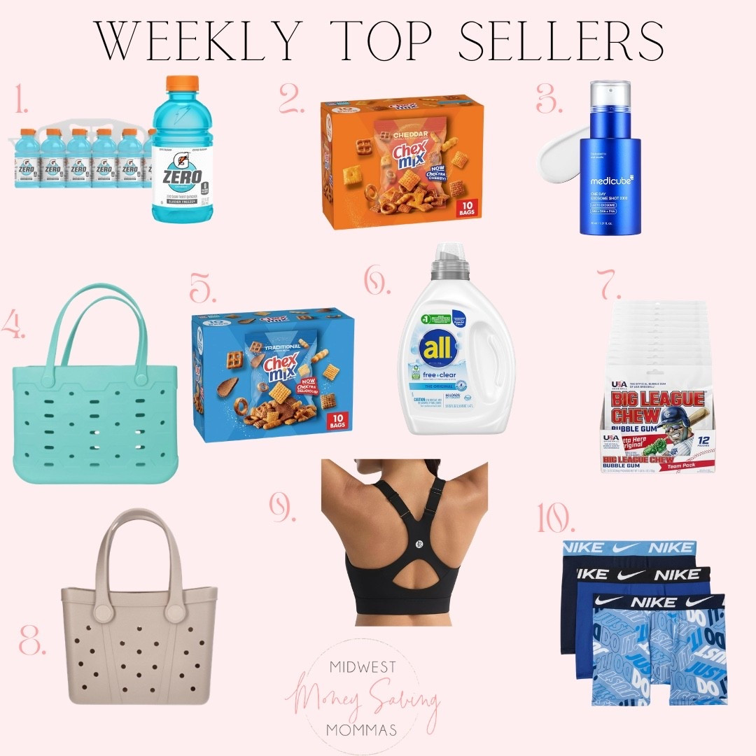 Weekly top sellers

Best sellers  snacks  skincare  tote bag Beach bag sports bra  boxers  laundry detergent 

#LTKHome #LTKSeasonal #LTKootd