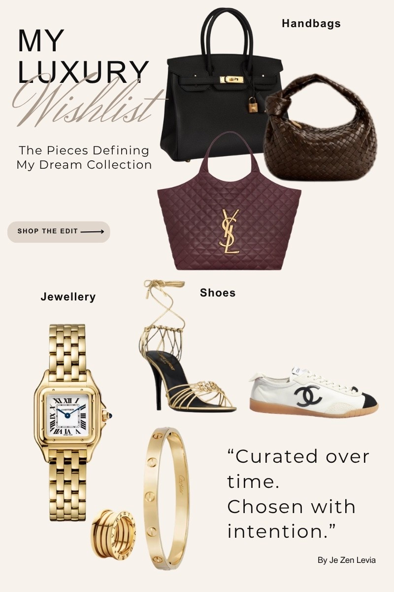 The luxury pieces currently sitting at the top of my wishlist 🤎

From the Hermès Birkin and Bottega Andiamo to Cartier jewellery, timeless watches and the shoes I can't stop thinking about, these are the pieces I'm saving for and dreaming about adding to my collection one day.

I've linked everything for those who love timeless luxury as much as I do.

#LuxuryWishlist #QuietLuxury #DesignerWishlist #LuxuryFashion

#LTKluxury #LTKshoes #LTKbag
