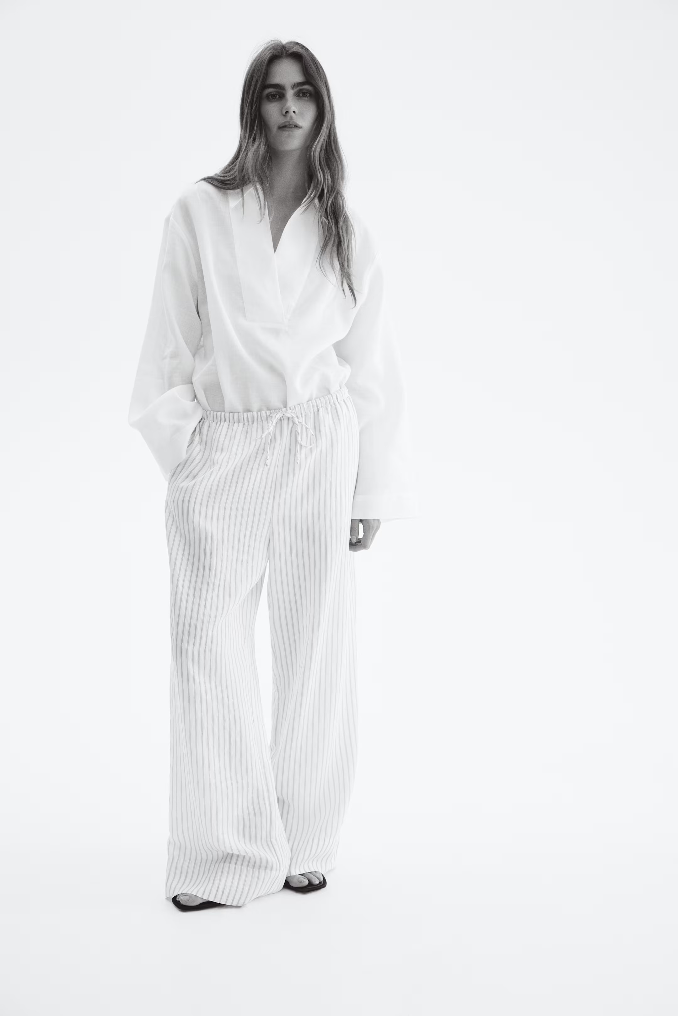Wide drawstring trousers | H&M (UK, MY, IN, SG, PH, TW, HK)