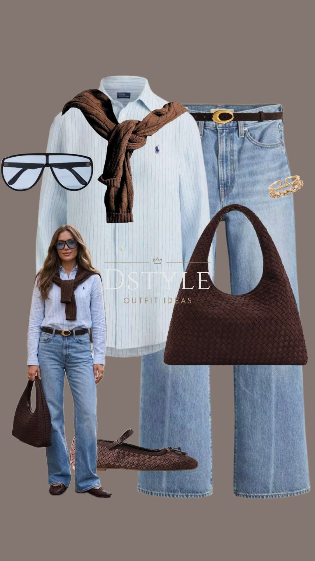 There is something so elevated about the mix of light blue linen and rich chocolate brown. I love how the linen texture keeps it relaxed while the cable-knit sweater draped over the shoulders adds that classic, preppy touch. It’s effortless, timeless, and so easy to recreate! 

 

#LTKootd #LTKOver40 #LTKWorkwear