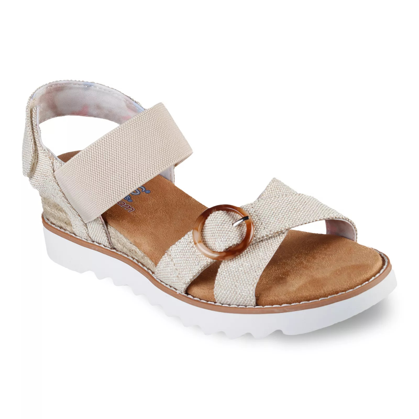 BOBS by Skechers Desert Kiss Hi Women's Sandals, Size: 8, White | Kohl's
