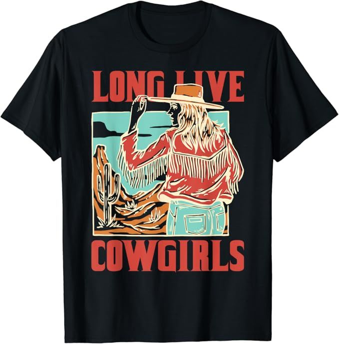 Long Live Howdy Cowgirls Tee Western Country Vintage Cowboy T-Shirt | Amazon (US)