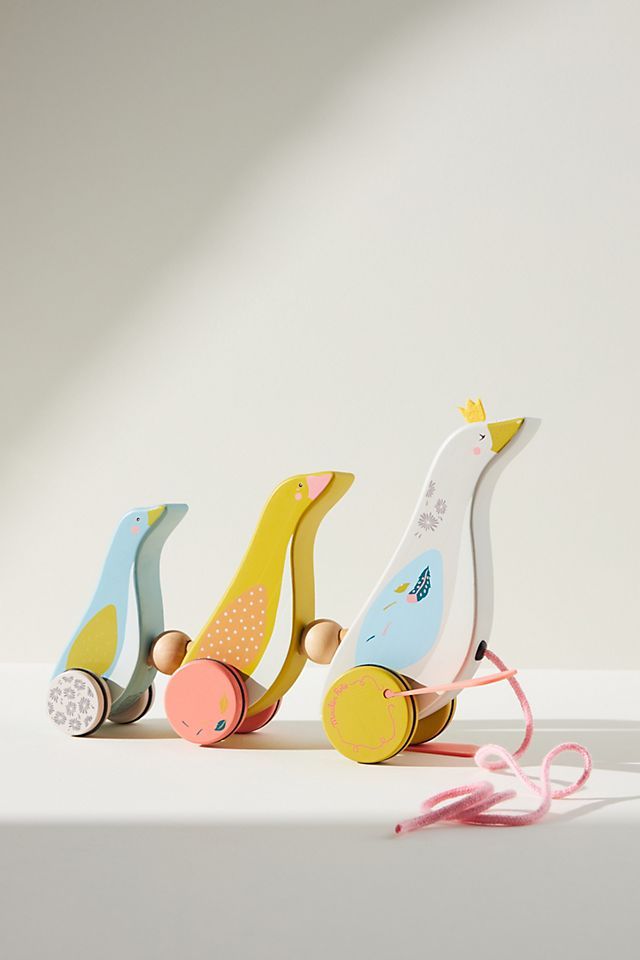 Family of Geese Pull Along Toy | Anthropologie (US)